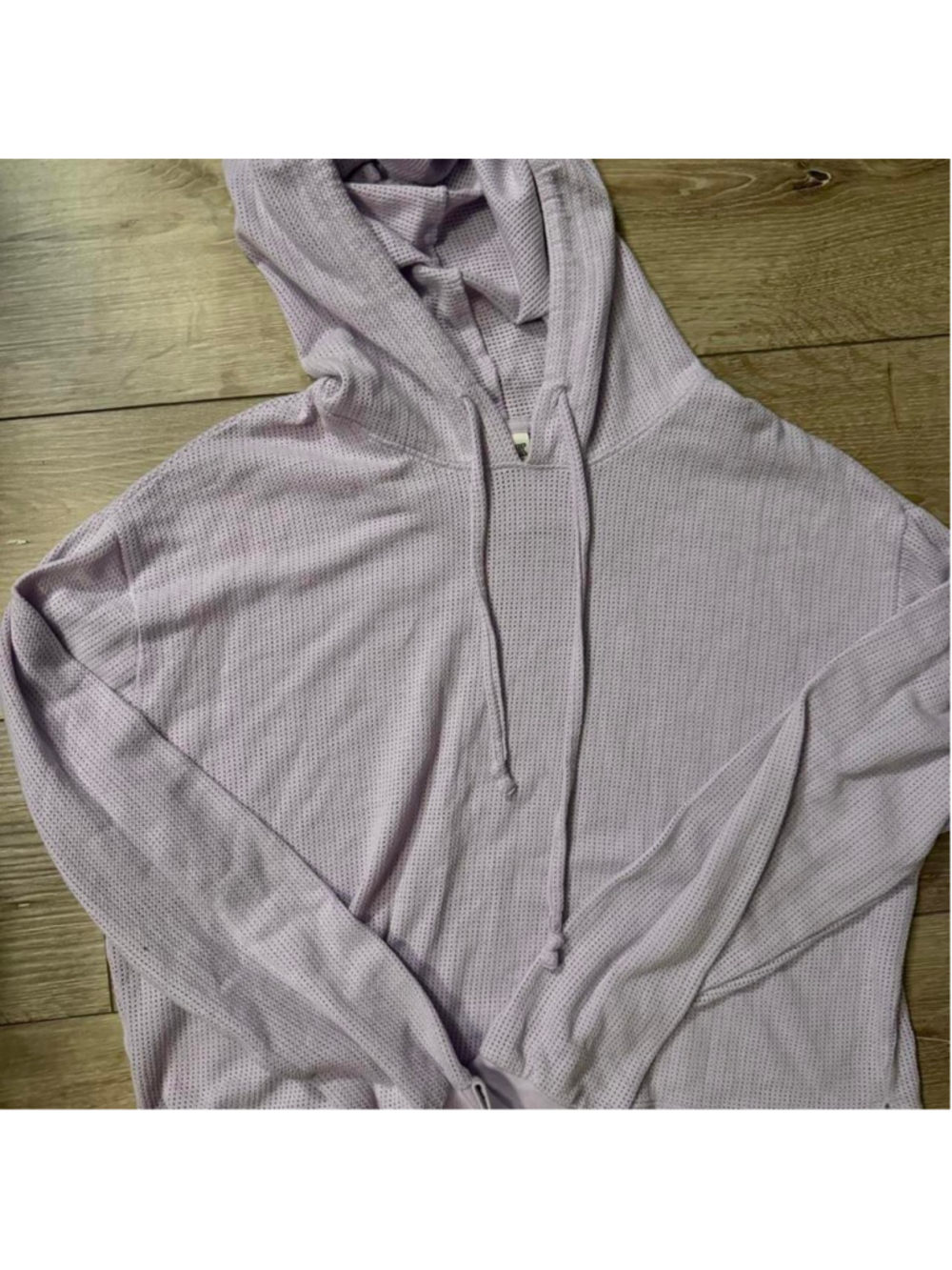 Victoria’s Secret PINK lavender open knit oversized hoodie size Small